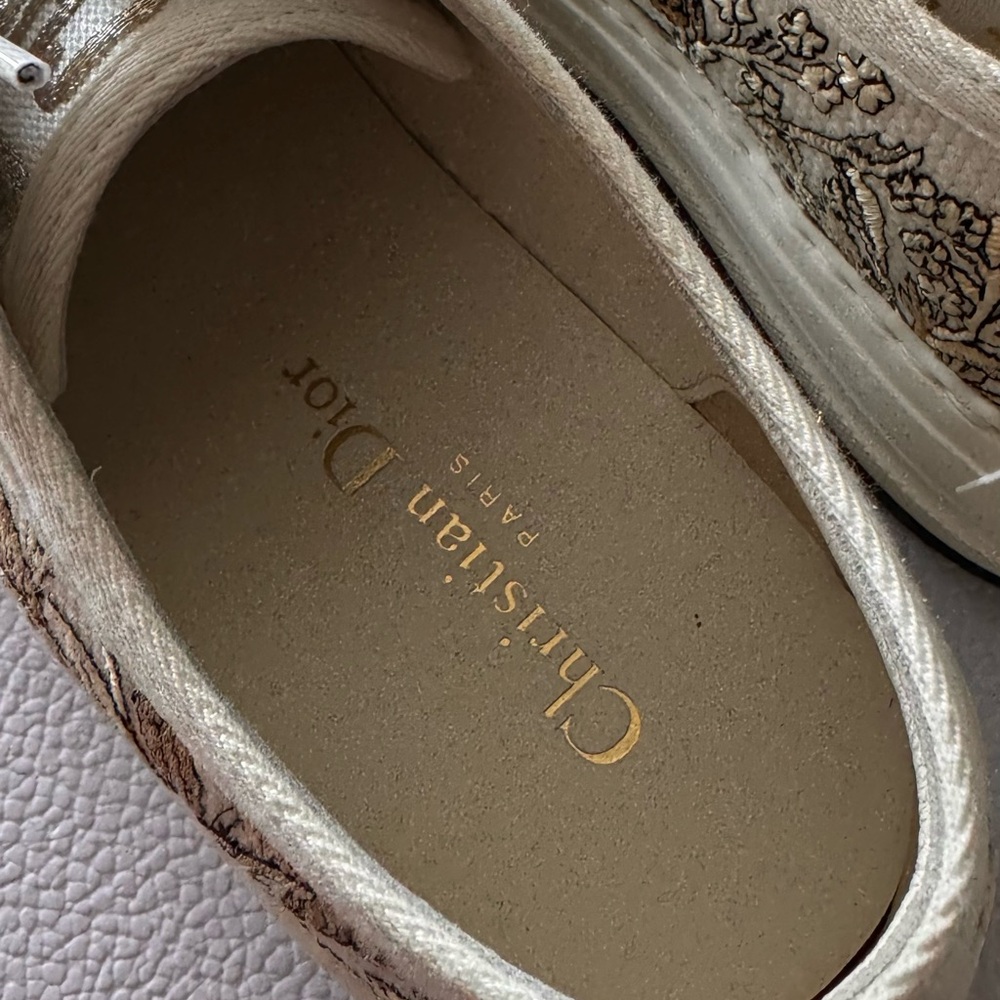 Christian Dior Cream and Tan Sneakers - Picture 5 of 6